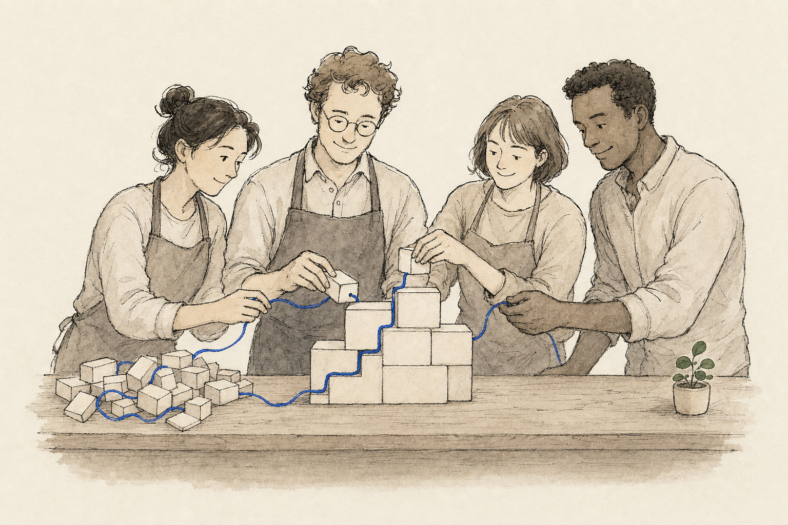 Ilustración del caso equipo fundador.